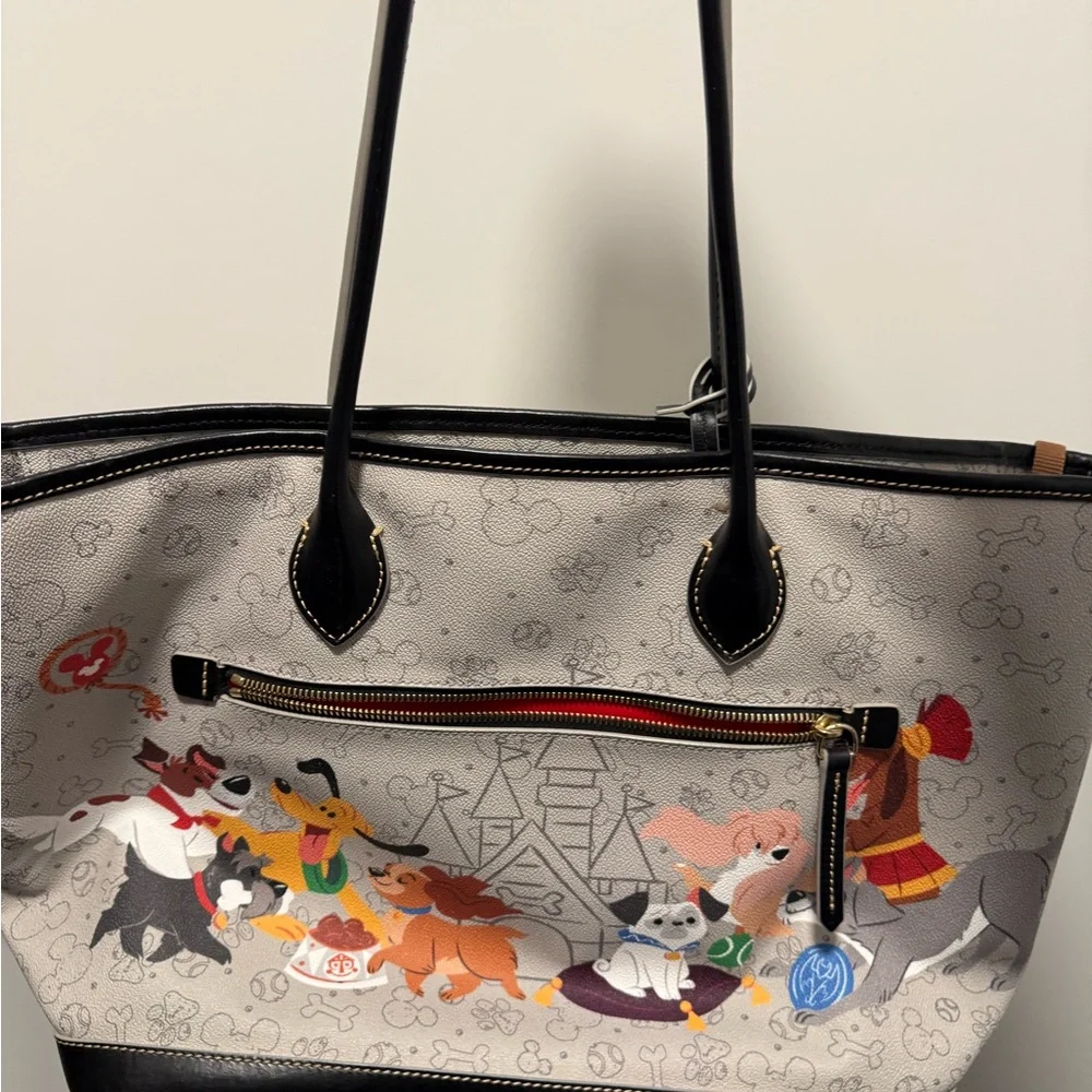 Dooney & Bourke Red Interior Tote - Picture 2 of 3